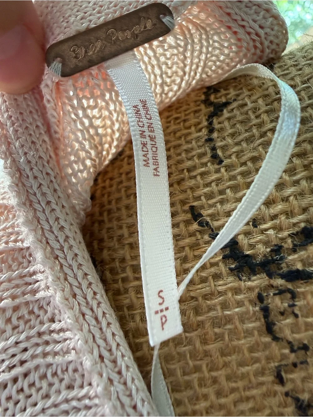 Free People Slim Ribbed V-Neck Cardigan in Blush Pink